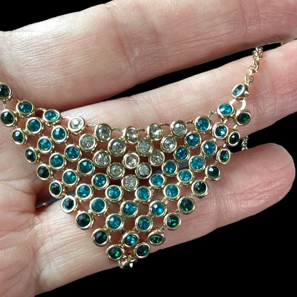 Vintage 1980’s SAQ Mesh Necklace & Earrings Set - Picture 6 of 11